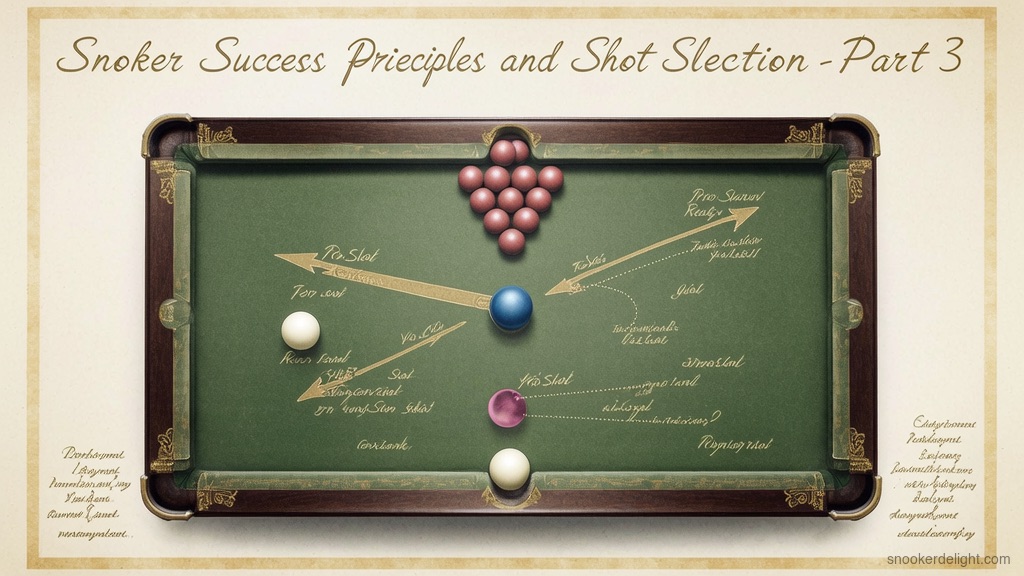 Snooker Success Principles and Shot Selection - Part 3
