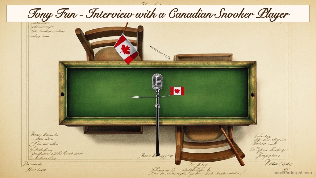 Tony Fun - Interview with a Canadian Snooker Player